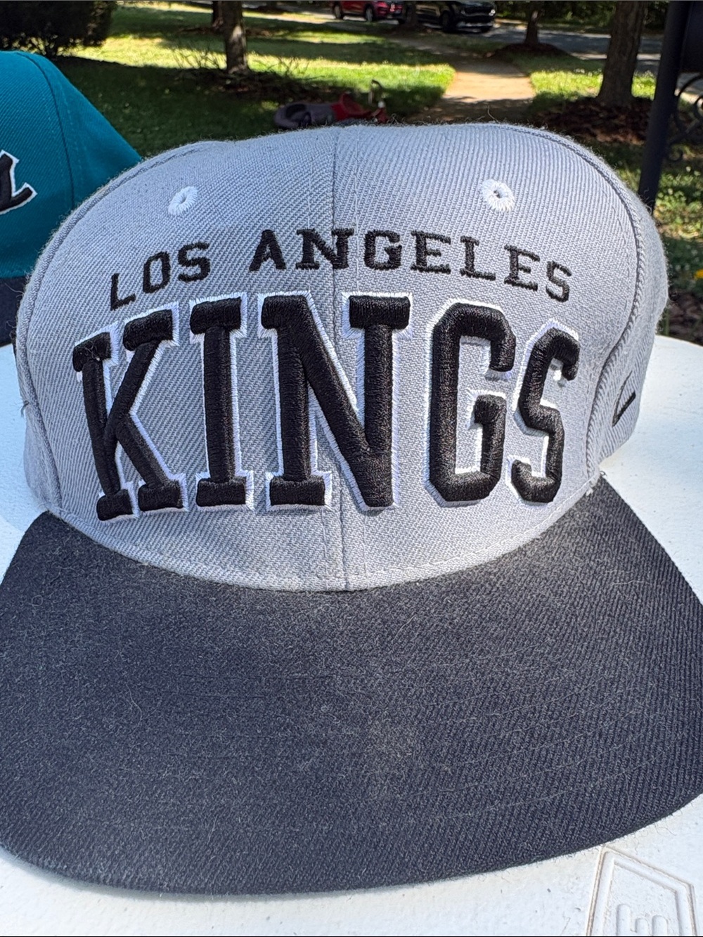 NHL Gray and Black Interior Logo Cap